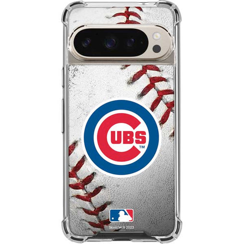 MLB Chicago Cubs Game Ball Pixel 9/9 Pro Clear Case